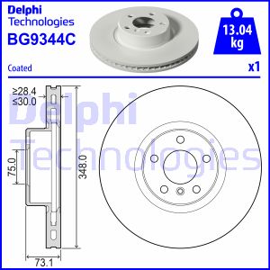 Bremsscheibe Vorderachse links Delphi BG9344C von Delphi