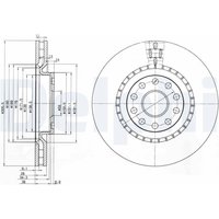 Bremsscheiben DELPHI BG3723 vorne, belüftet, 2 Stück von Delphi