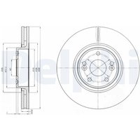 Bremsscheiben DELPHI BG4167 vorne, belüftet, 2 Stück von Delphi