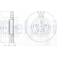 Bremsscheiben DELPHI BG4305C vorne, belüftet, 2 Stück von Delphi