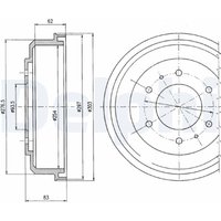 Bremstrommel DELPHI BF355 von Delphi