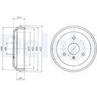 Bremstrommel DELPHI BF465 von Delphi