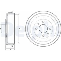 Bremstrommel DELPHI BF528 von Delphi