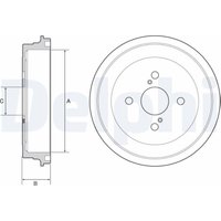 Bremstrommel DELPHI BF547 von Delphi