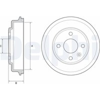 Bremstrommel DELPHI BF554 von Delphi