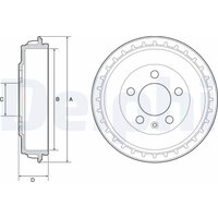 Bremstrommel DELPHI BF563 von Delphi