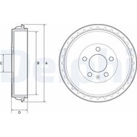 Bremstrommel DELPHI BF564 von Delphi