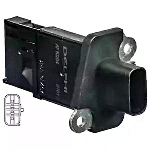 Delphi AF10254-12B1 Luftmassensensor ohne Saugrohr, Schwarz/Silber von Delphi