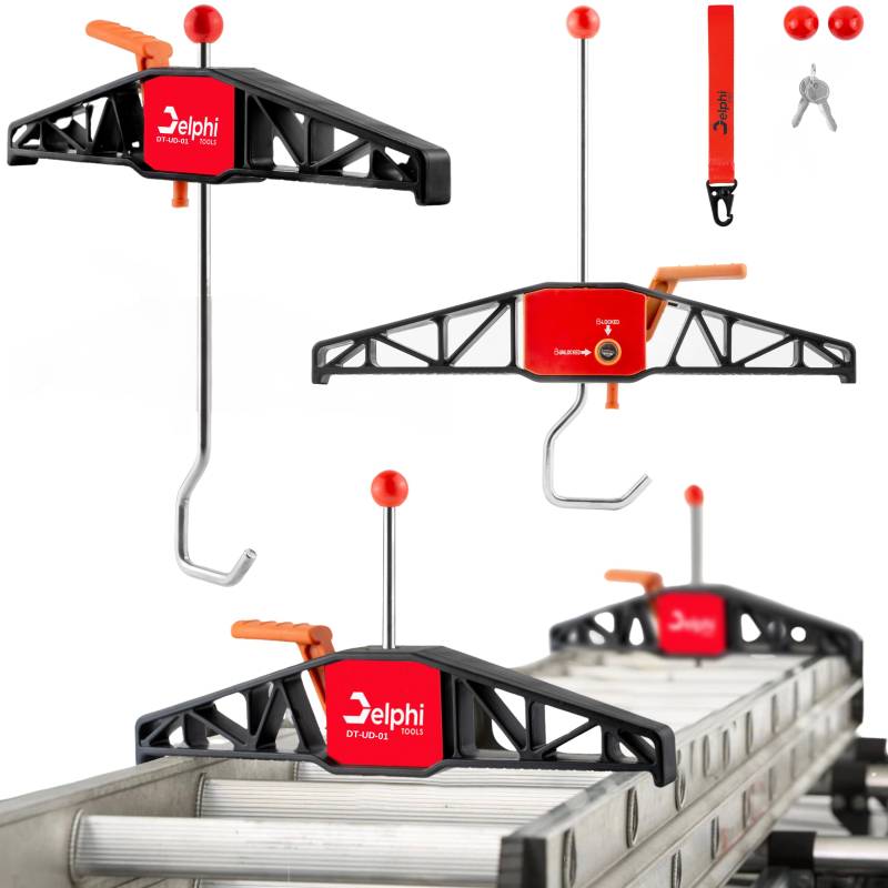 DELPHI Universalhalter Leiter Leiterhalter Dachträger 2 Stücke Leitersicherung Zur Montage Von Leitern Auto Dachhaken Für Leiter von Delphi