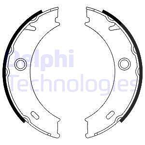 Delphi Bremsbackensatz, Feststellbremse [Hersteller-Nr. LS1917] für Mercedes-Benz, VW von Delphi