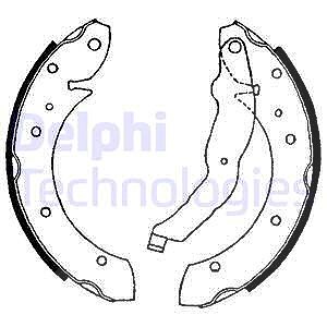 Delphi Bremsbackensatz [Hersteller-Nr. LS1634] für BMW von Delphi