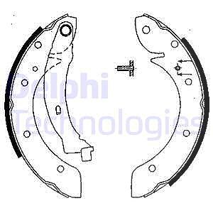 Delphi Bremsbackensatz [Hersteller-Nr. LS1838] für Renault von Delphi