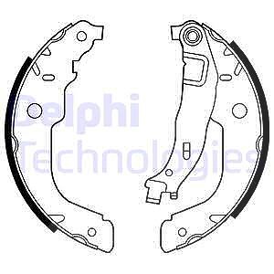 Delphi Bremsbackensatz [Hersteller-Nr. LS2000] für Citroën, Ds, Peugeot von Delphi