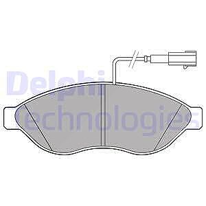 Delphi Bremsbeläge vorne (Satz) [Hersteller-Nr. LP2498] für Citroën, Fiat, Peugeot von Delphi