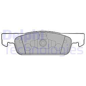 Delphi Bremsbeläge vorne (Satz) [Hersteller-Nr. LP2479] für Citroën, Dacia, Renault Korea, Smart von Delphi