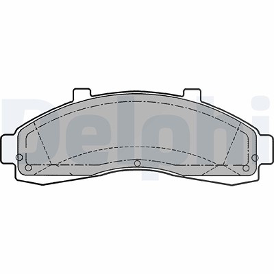 Delphi Bremsbelagsatz, Scheibenbremse [Hersteller-Nr. LP1625] für Buick, Ford, Ford Australia, Ford Usa, Mazda von Delphi