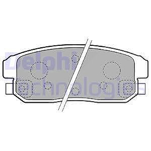 Delphi Bremsbelagsatz, Scheibenbremse [Hersteller-Nr. LP1829] für Mazda, Opel, Suzuki von Delphi
