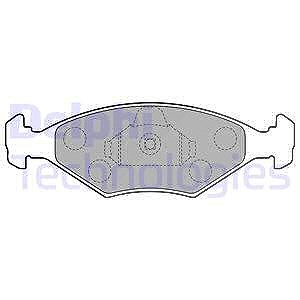 Delphi Bremsbelagsatz, Scheibenbremse [Hersteller-Nr. LP1854] für Fiat von Delphi