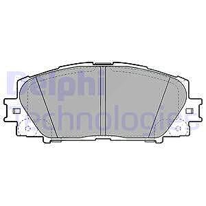 Delphi Bremsbelagsatz, Scheibenbremse [Hersteller-Nr. LP2006] für Toyota von Delphi