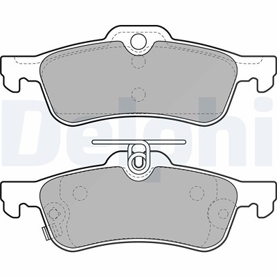 Delphi Bremsbelagsatz, Scheibenbremse [Hersteller-Nr. LP2007] für Daihatsu, Honda, Toyota von Delphi