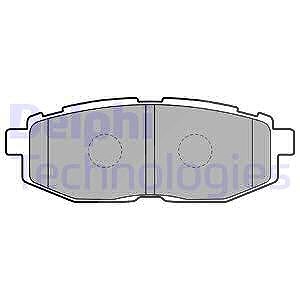 Delphi Bremsbelagsatz, Scheibenbremse [Hersteller-Nr. LP2076] für Subaru, Toyota von Delphi