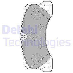 Delphi Bremsbelagsatz, Scheibenbremse [Hersteller-Nr. LP2117] für Porsche, VW von Delphi