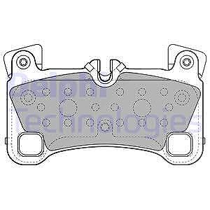 Delphi Bremsbelagsatz, Scheibenbremse [Hersteller-Nr. LP2118] für Audi, Porsche, VW von Delphi