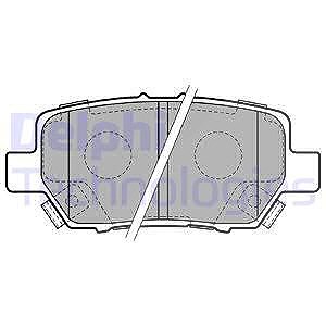 Delphi Bremsbelagsatz, Scheibenbremse [Hersteller-Nr. LP2160] für Ford, Honda von Delphi