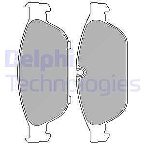 Delphi Bremsbelagsatz, Scheibenbremse [Hersteller-Nr. LP2238] für Audi von Delphi