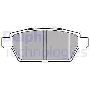 Delphi Bremsbelagsatz, Scheibenbremse [Hersteller-Nr. LP2493] für Mazda von Delphi