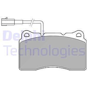 Delphi Bremsbelagsatz, Scheibenbremse [Hersteller-Nr. LP3157] für Alfa Romeo von Delphi