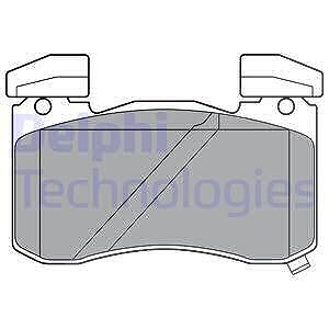 Delphi Bremsbelagsatz, Scheibenbremse [Hersteller-Nr. LP3396] für Genesis, Kia von Delphi