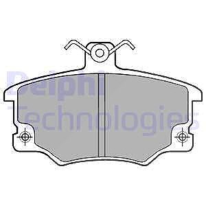 Delphi Bremsbelagsatz, Scheibenbremse [Hersteller-Nr. LP459] für Abarth, Alfa Romeo, Autobianchi, Fiat, Lancia von Delphi