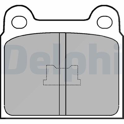 Delphi Bremsbelagsatz, Scheibenbremse [Hersteller-Nr. LP76] für Audi, VW von Delphi