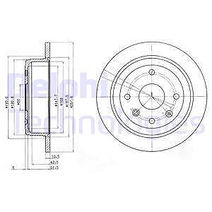 Delphi Bremsscheibe [Hersteller-Nr. BG4091] für Chevrolet, Gm Korea von Delphi