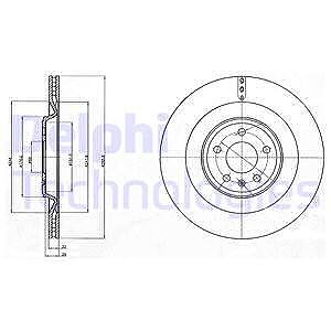 Delphi Bremsscheibe [Hersteller-Nr. BG4387C] für Audi von Delphi