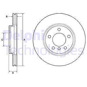 Delphi Bremsscheibe [Hersteller-Nr. BG4771C] für Mini von Delphi