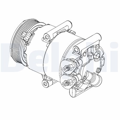 Delphi Kompressor, Klimaanlage [Hersteller-Nr. CS20324] für Ford von Delphi