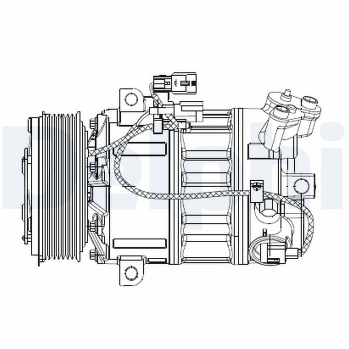 Delphi Kompressor Klimaanlage CS20477 von Delphi