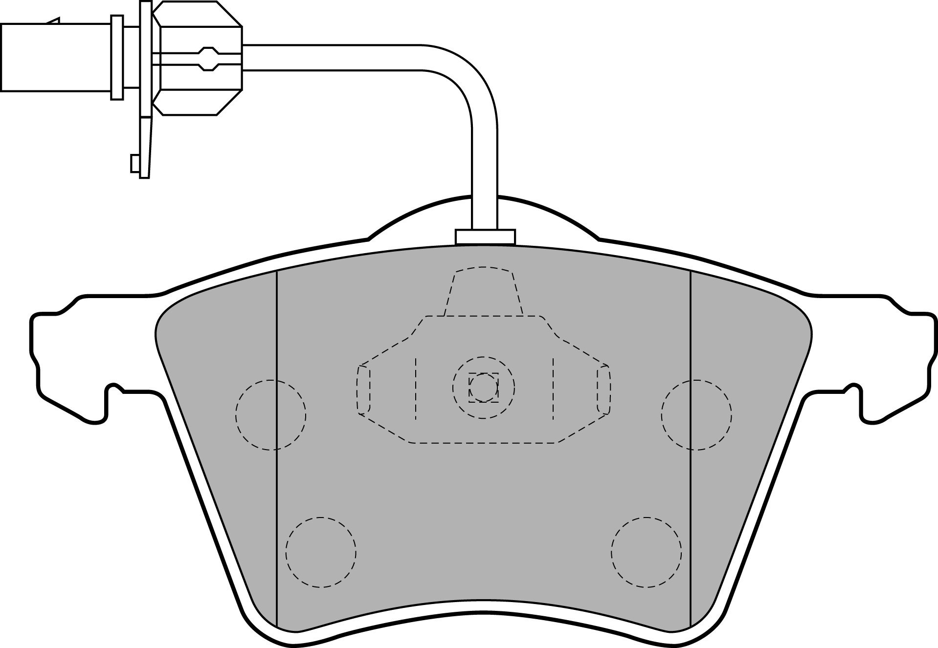 Delphi LP1529 Bremsbelag - (4-teilig) von Delphi