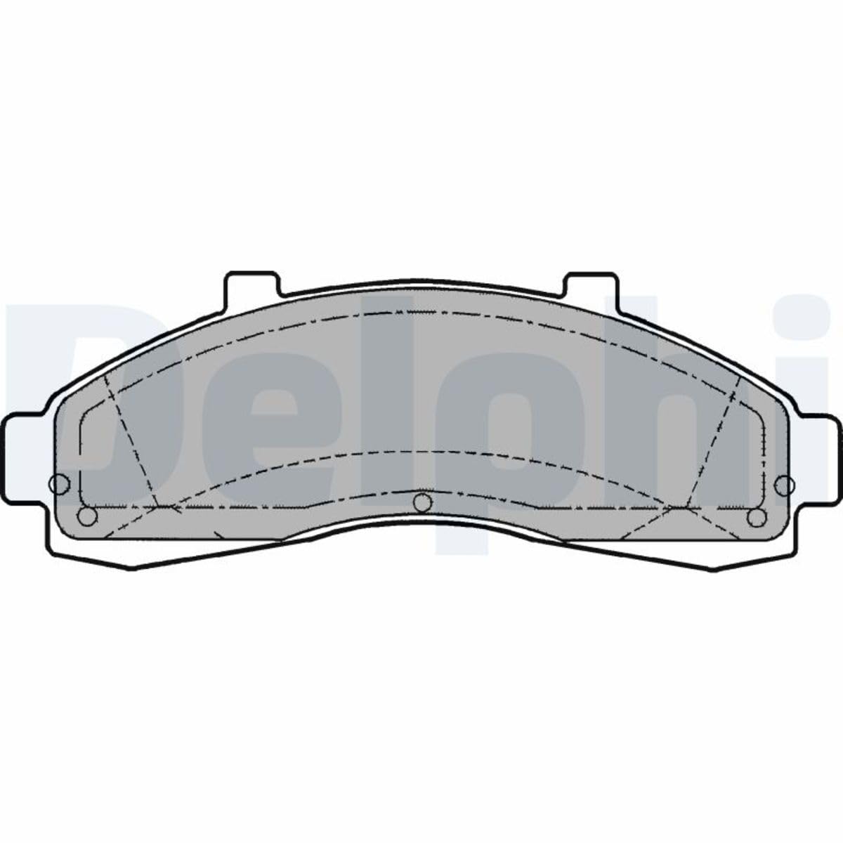 Delphi LP1625 Bremsbelag - (4-teilig) von Delphi