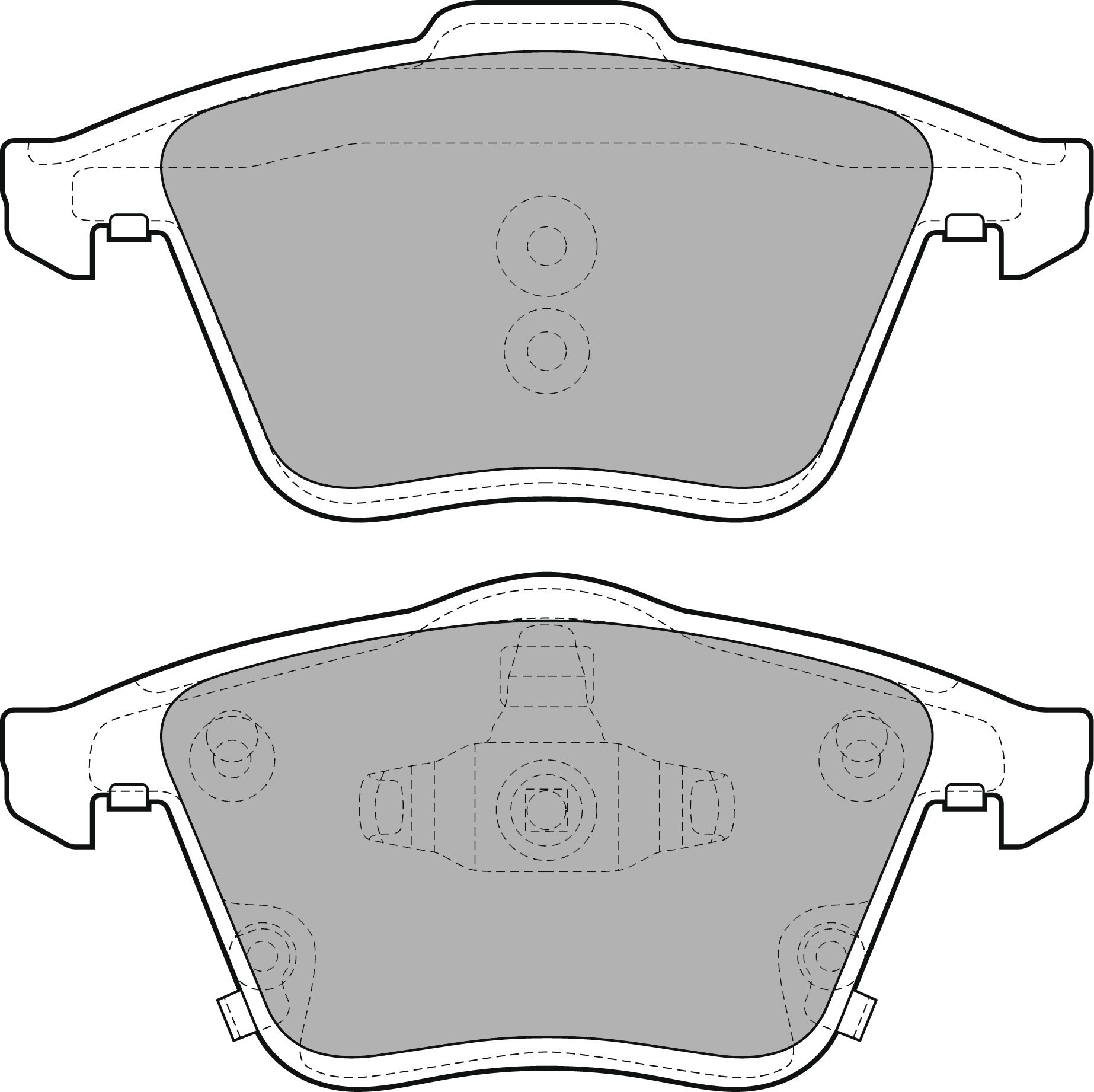 Delphi LP2025 Bremsbelag - (4-teilig) von Delphi