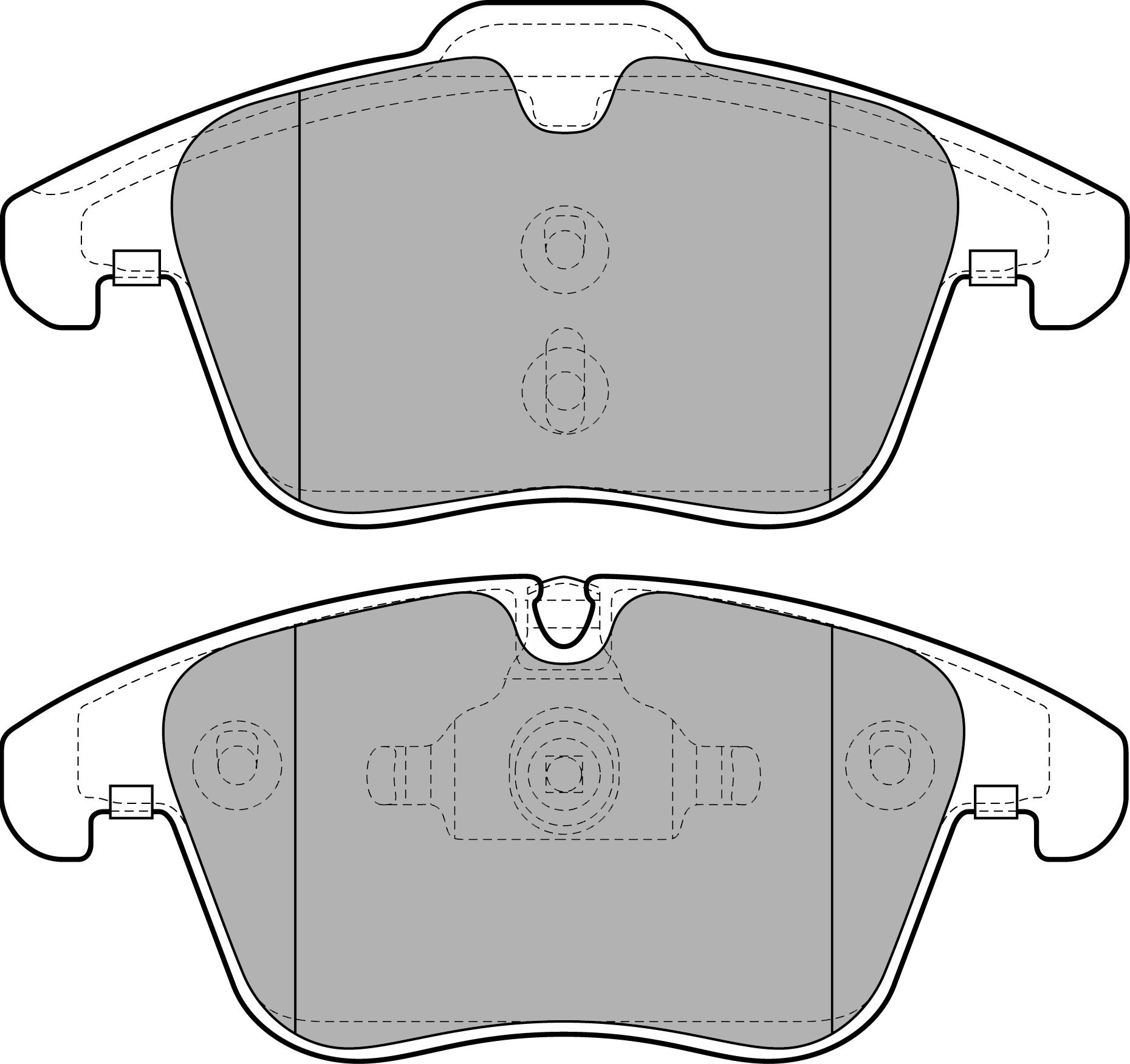 Delphi LP2065 Bremsbelag - (4-teilig) von Delphi