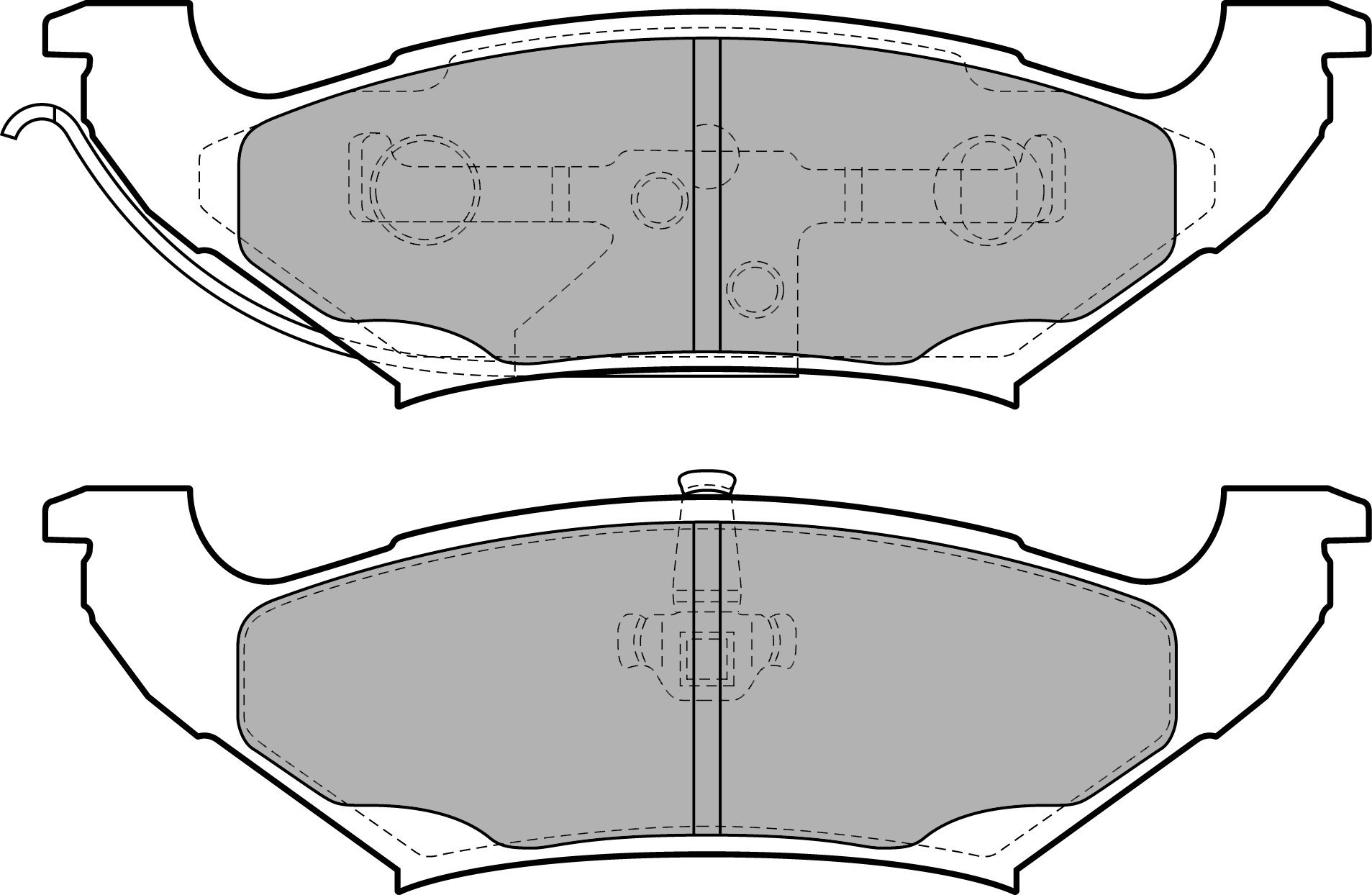 Delphi LP2085 Bremsbelag - (4-teilig) von Delphi