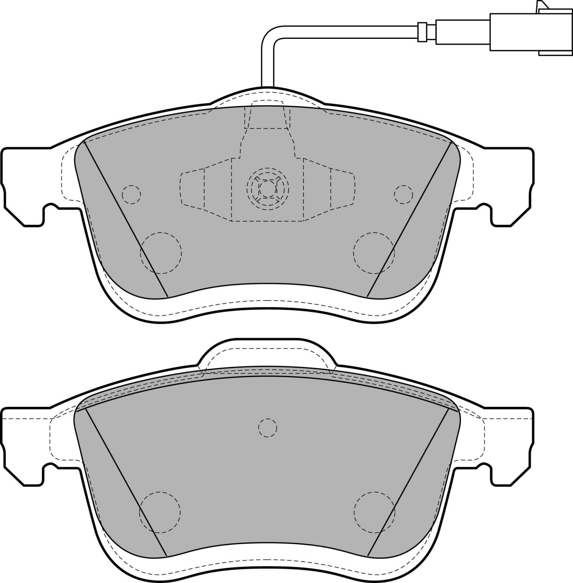 Delphi LP2168 Bremsbelag - (4-teilig) von Delphi