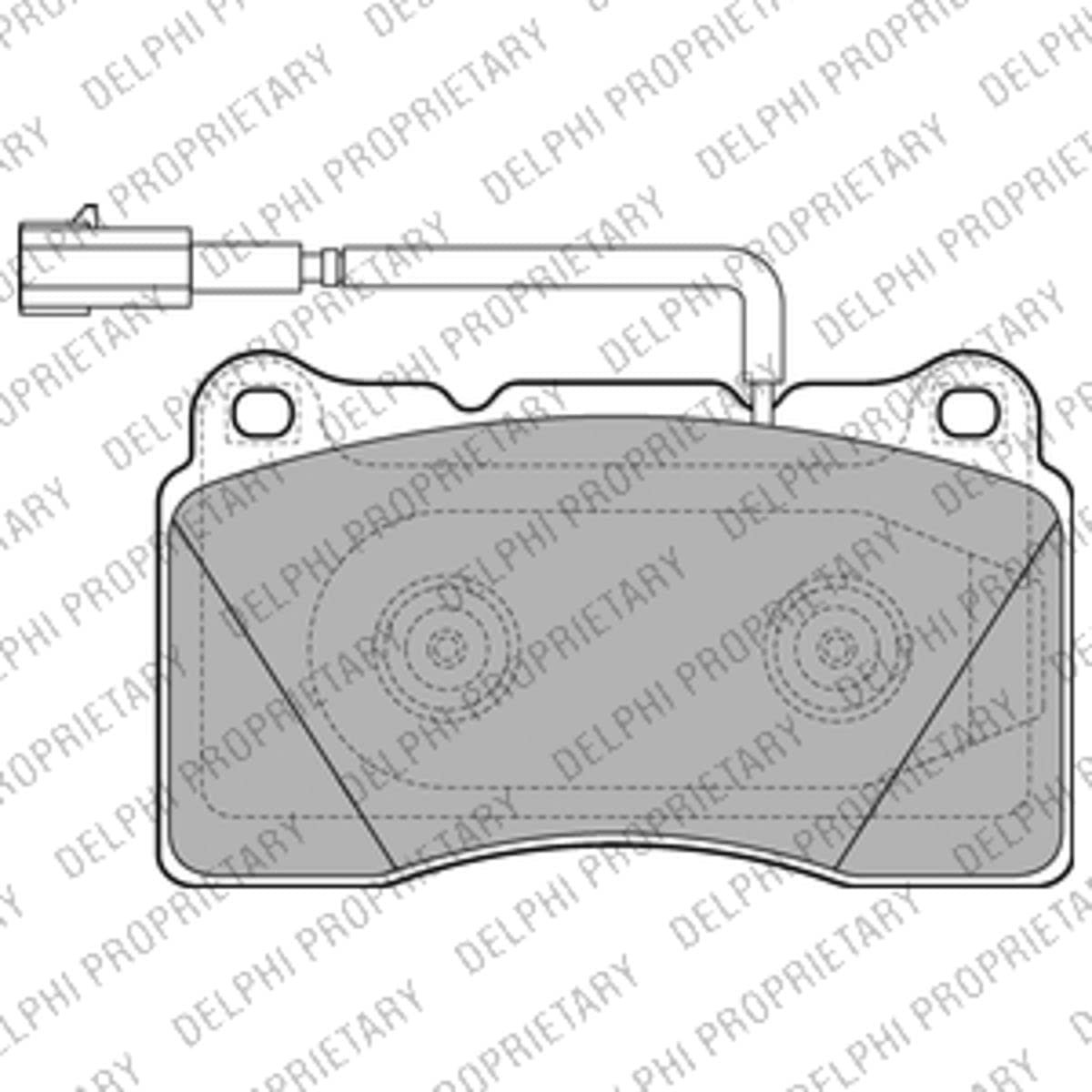 Delphi LP2221 Bremsbelag - (4-teilig) von Delphi