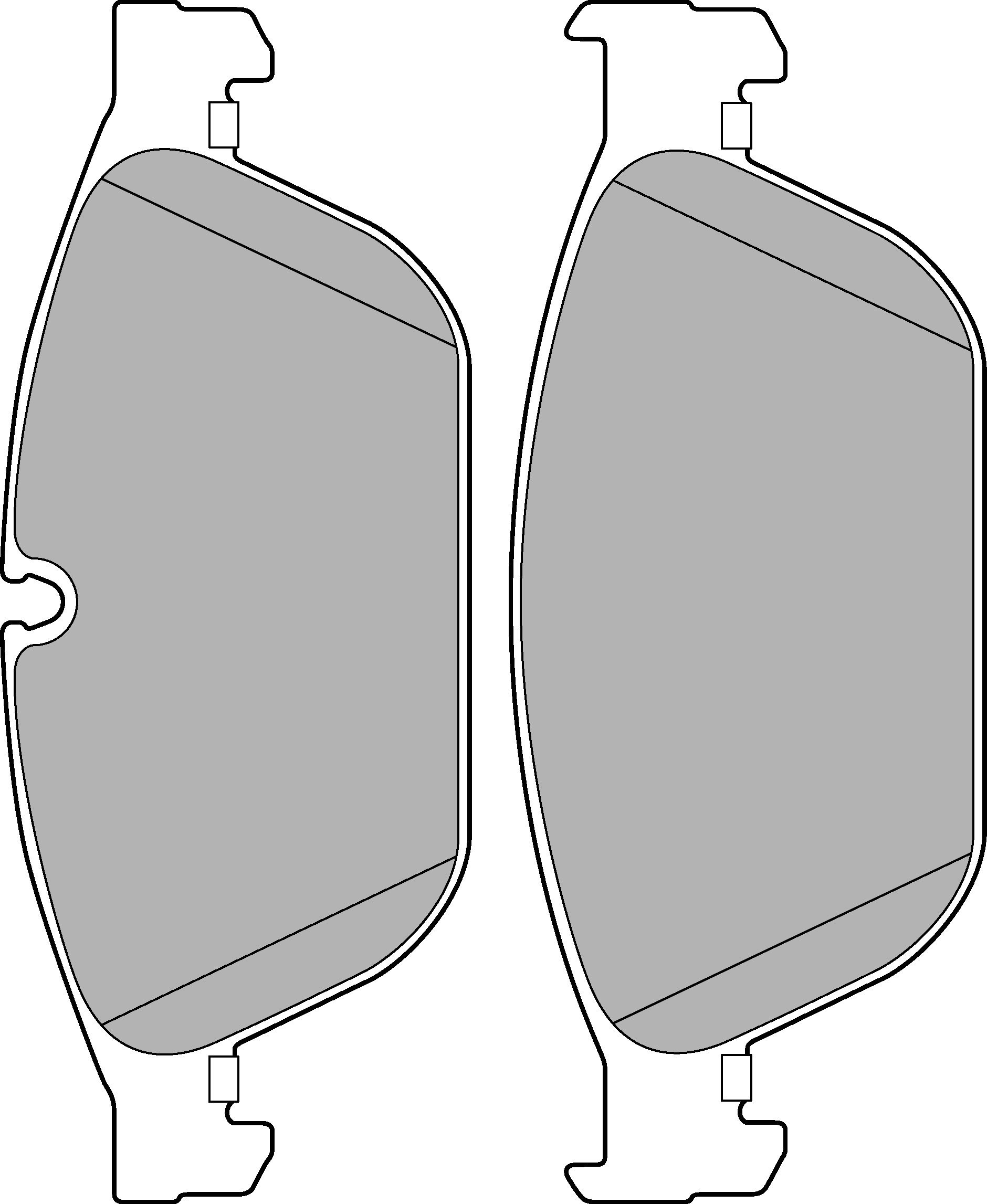 Delphi LP2292 Bremsbelag - (4-teilig) von Delphi