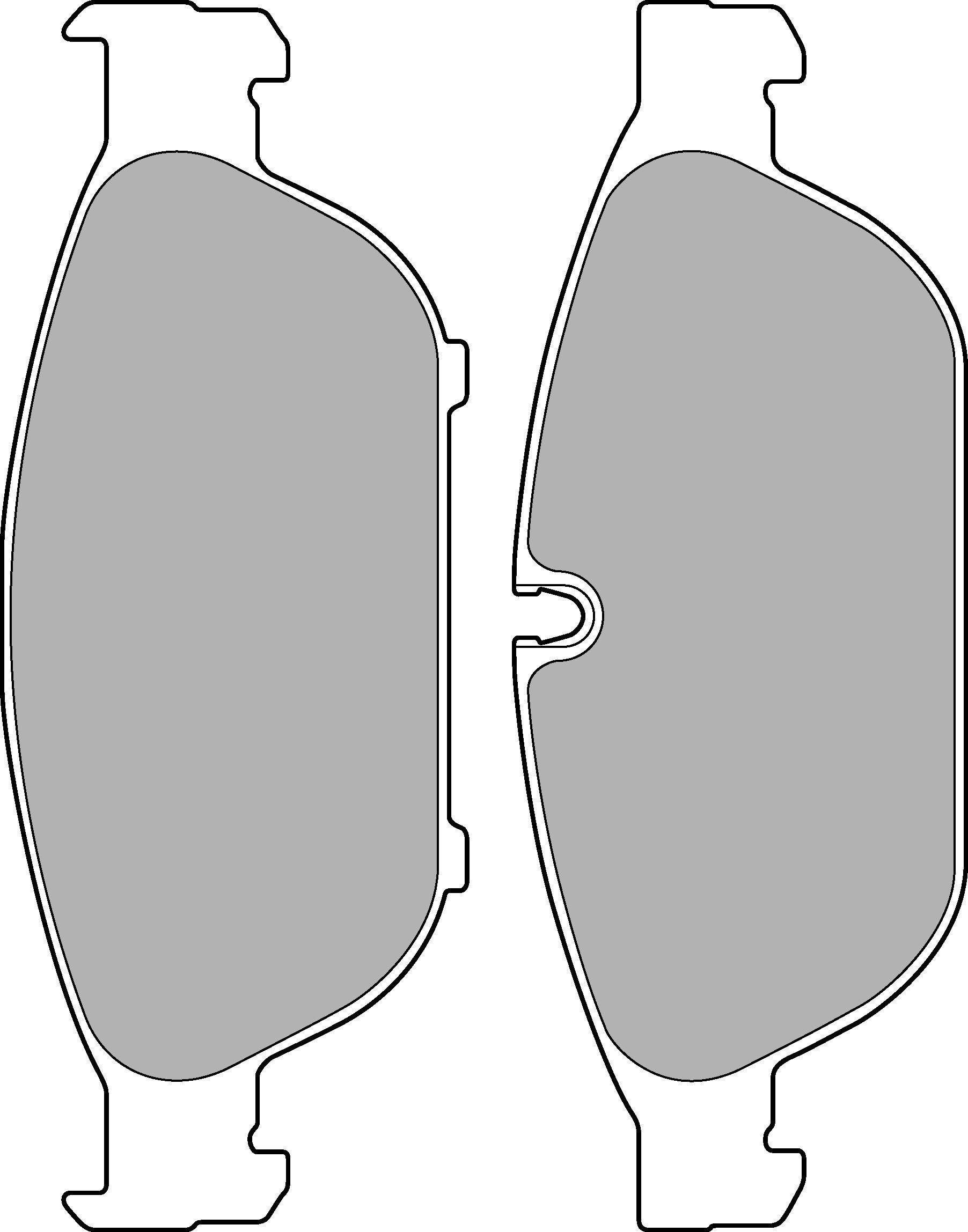 Delphi LP2301 Bremsbelag - (4-teilig) von Delphi