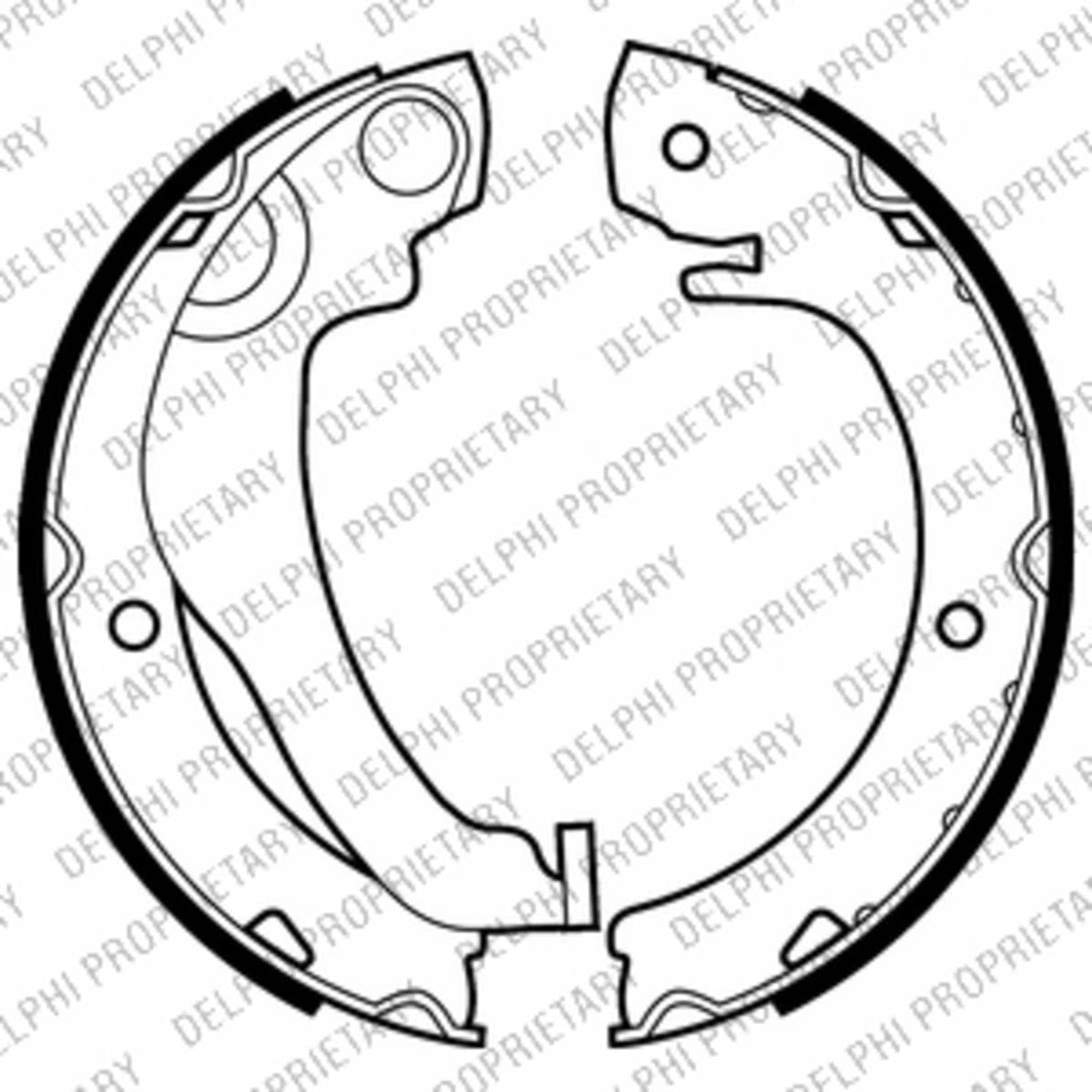 Delphi LS2020 Bremsbacken von Delphi