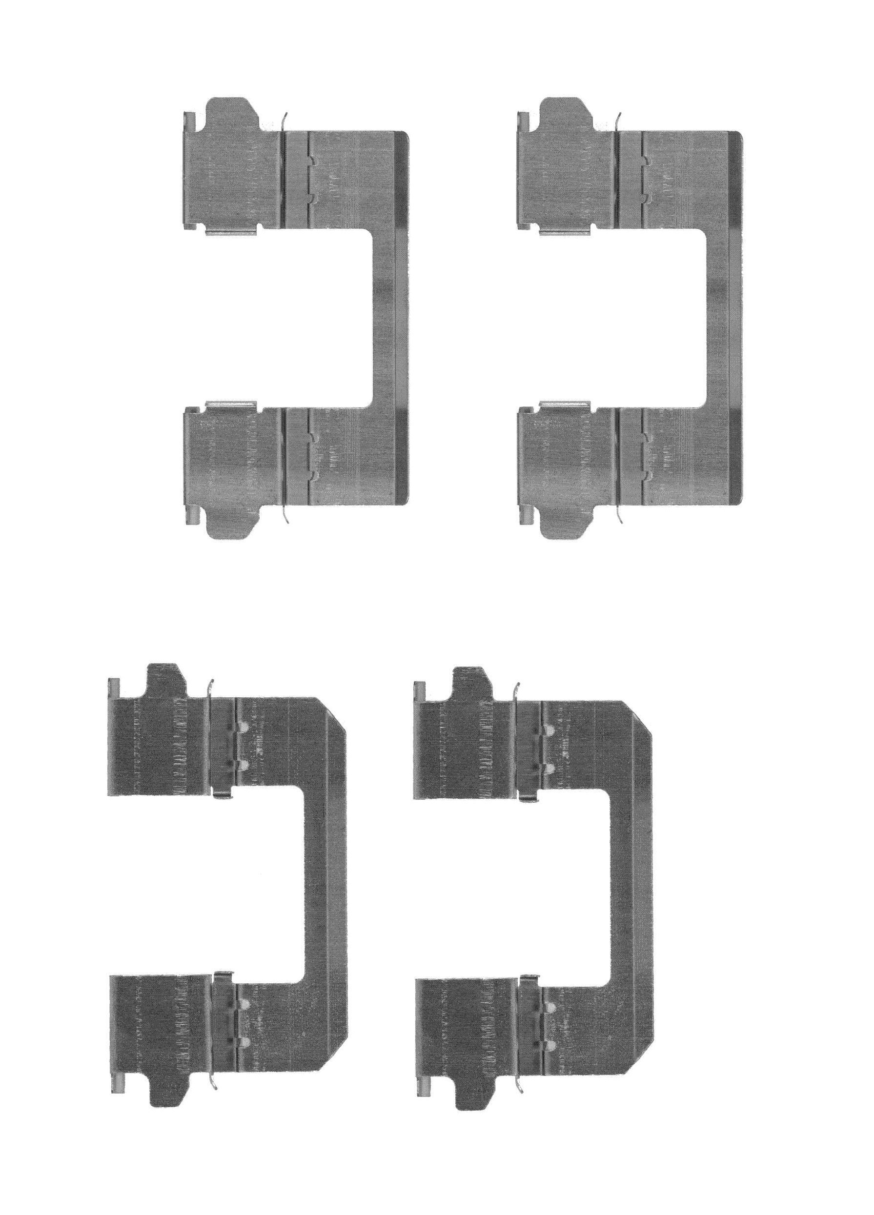 Delphi LX0530 Zubehörsatz, Bremsbelag - (4-teilig) von Delphi